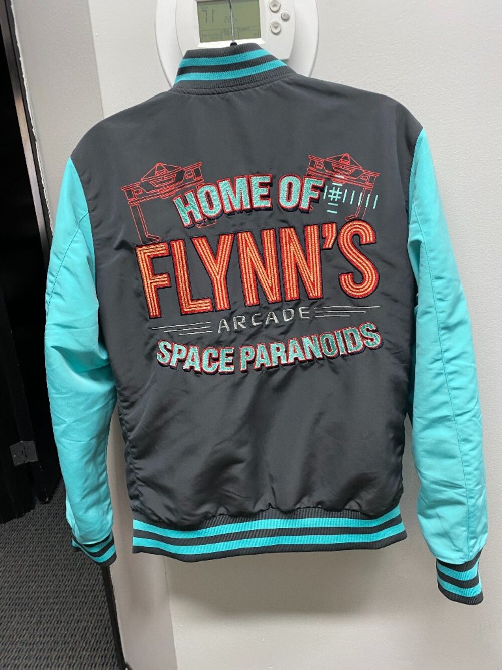 Disney's Tron Legacy "Light Suit"  Reversible Bomber Jacket Size Medium